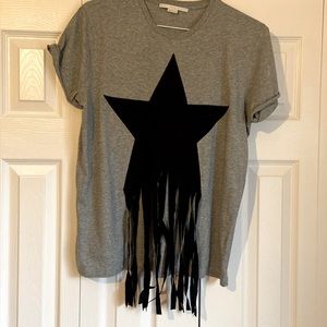 Stella McCartney Star-Motif Fringe T-Shirt